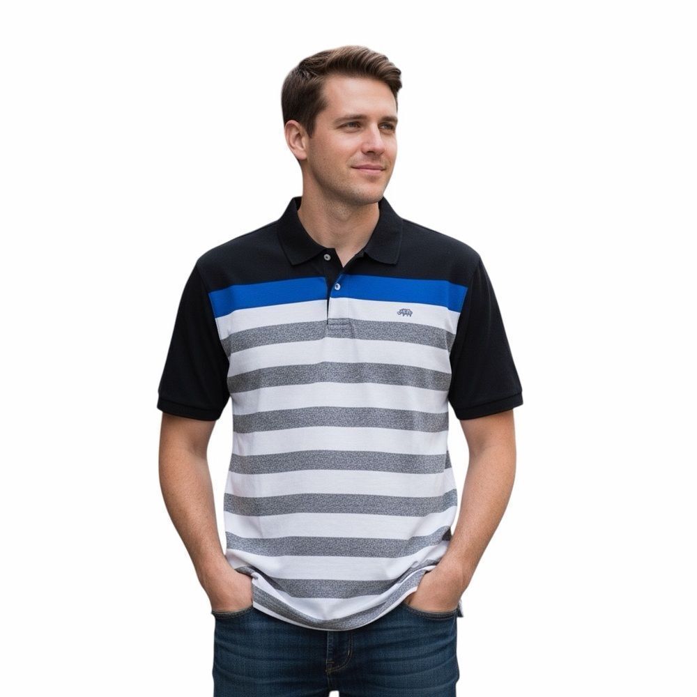 Ecko Unltd Casual Striped Polo Shirt Size XL